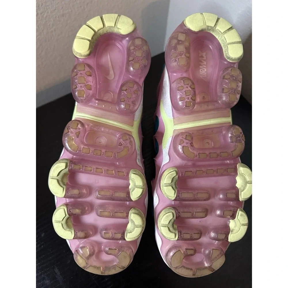 Nike Air‎ VaporMax Plus Womens Blue Pink Athletic Running Shoes Sneakers Size 8